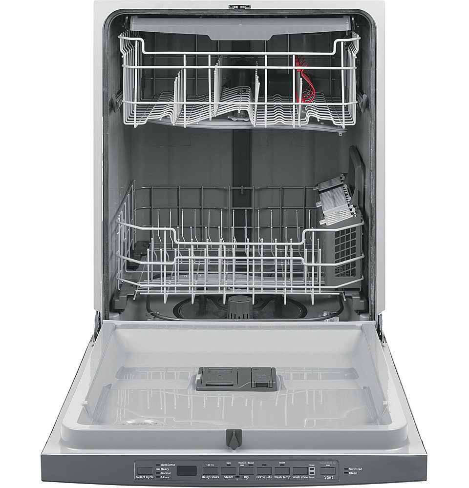 GE Appliances 24 Built-In Bar Handle Dishwasher with 50 dBA in