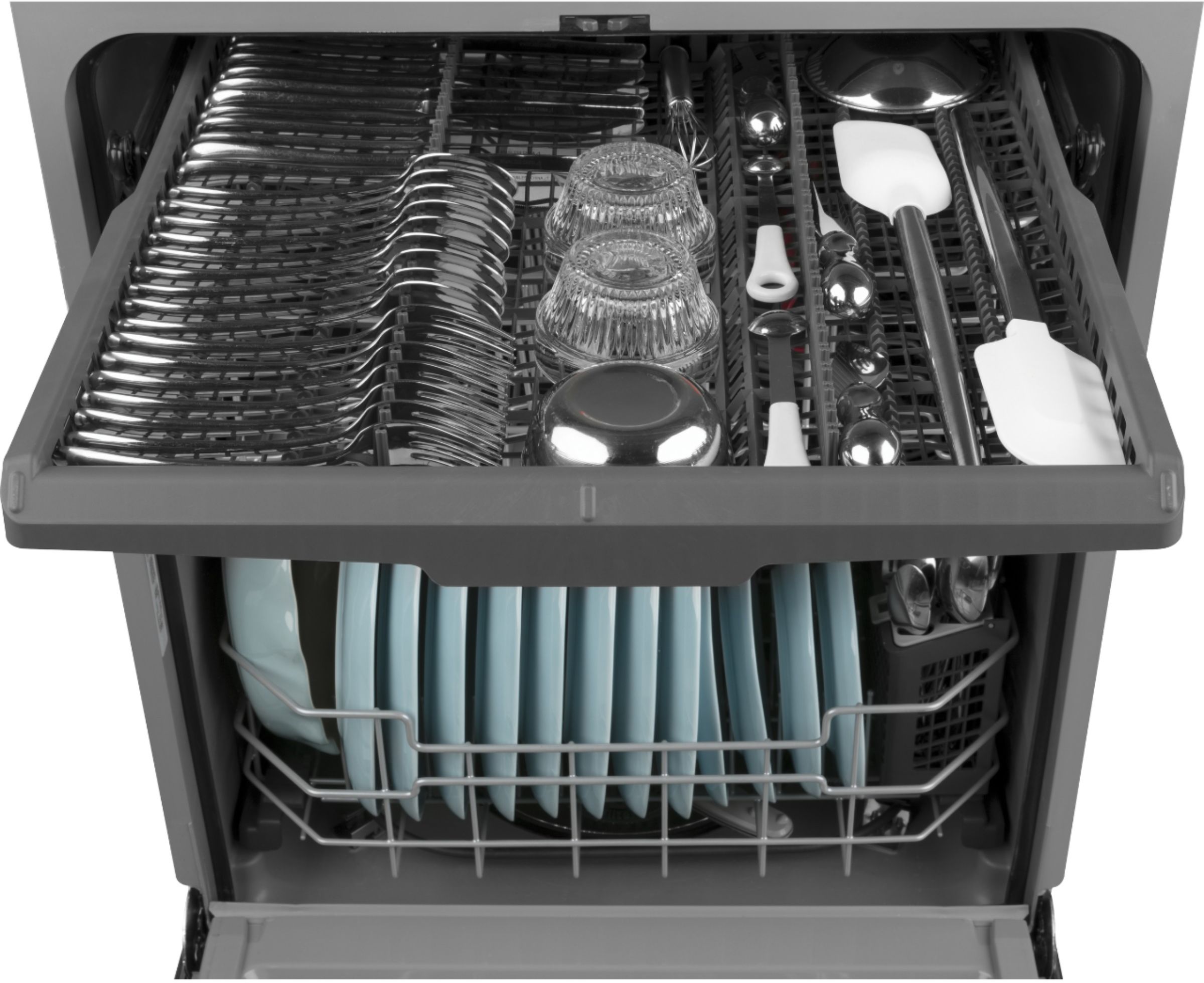 Ge Top Control Built In Dishwasher With 3rd Rack 50 Dba Stainless
