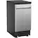 Angle. GE - 18" Portable Dishwasher - Stainless steel.