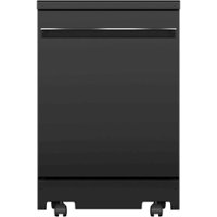 GE - 24" Portable Dishwasher - Black - Front_Zoom