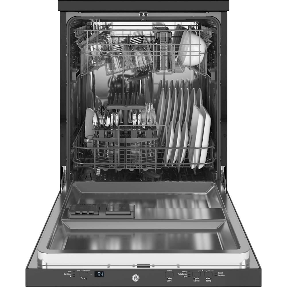 Alt View 12. GE - 24" Portable Dishwasher - Stainless steel.