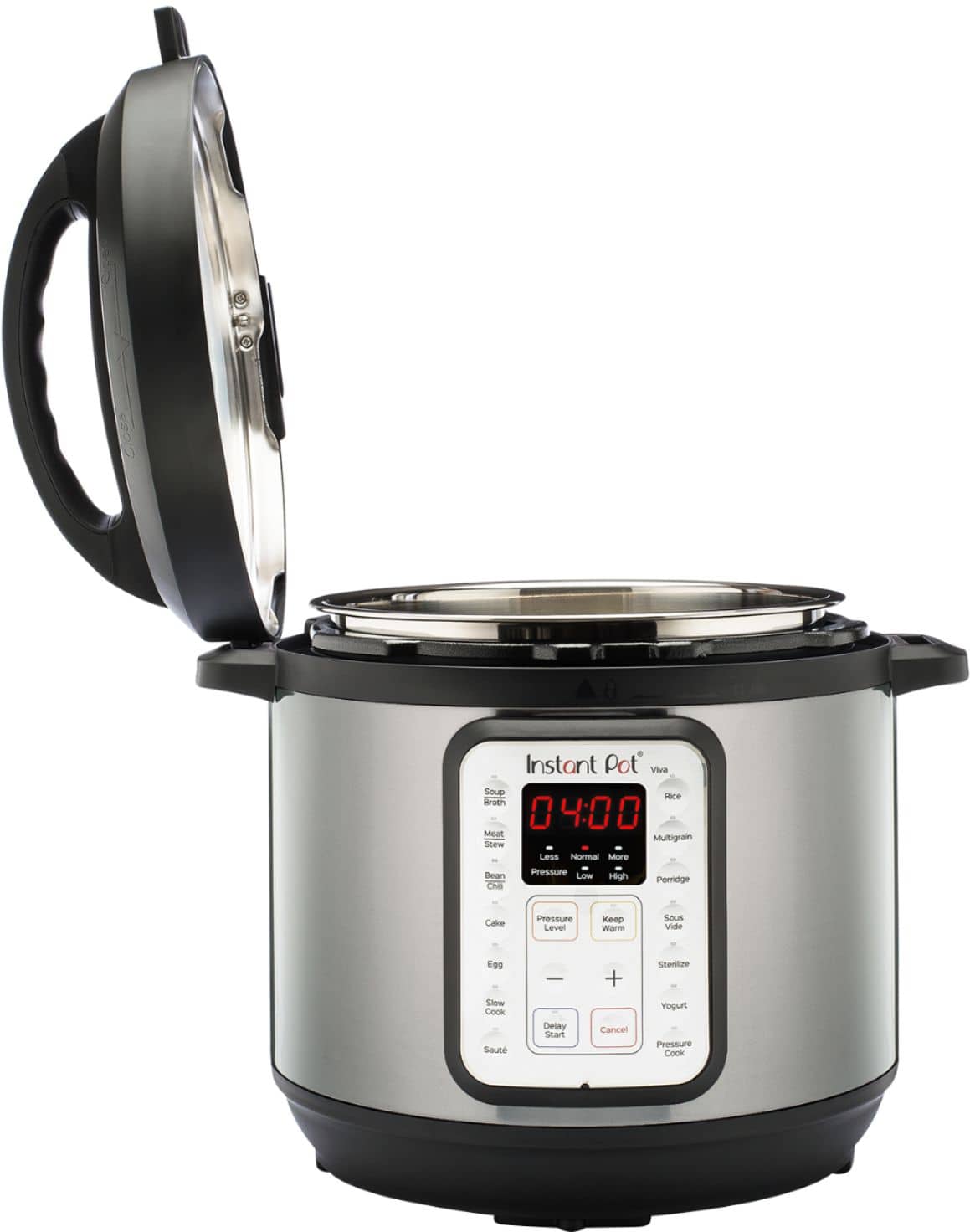 Alt View 11. Instant Pot - Viva 6 Quart 9-in-1 Multi-Use Pressure Cooker with Easy Seal Lid and Sous Vide Program - Silver.