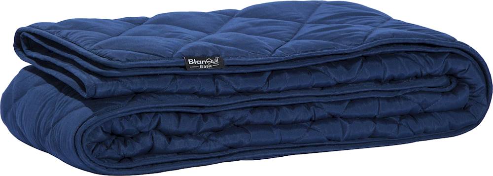 BlanQuil 15 lb Basic Weighted Blanket Navy BASICNAVY-15 - Best Buy