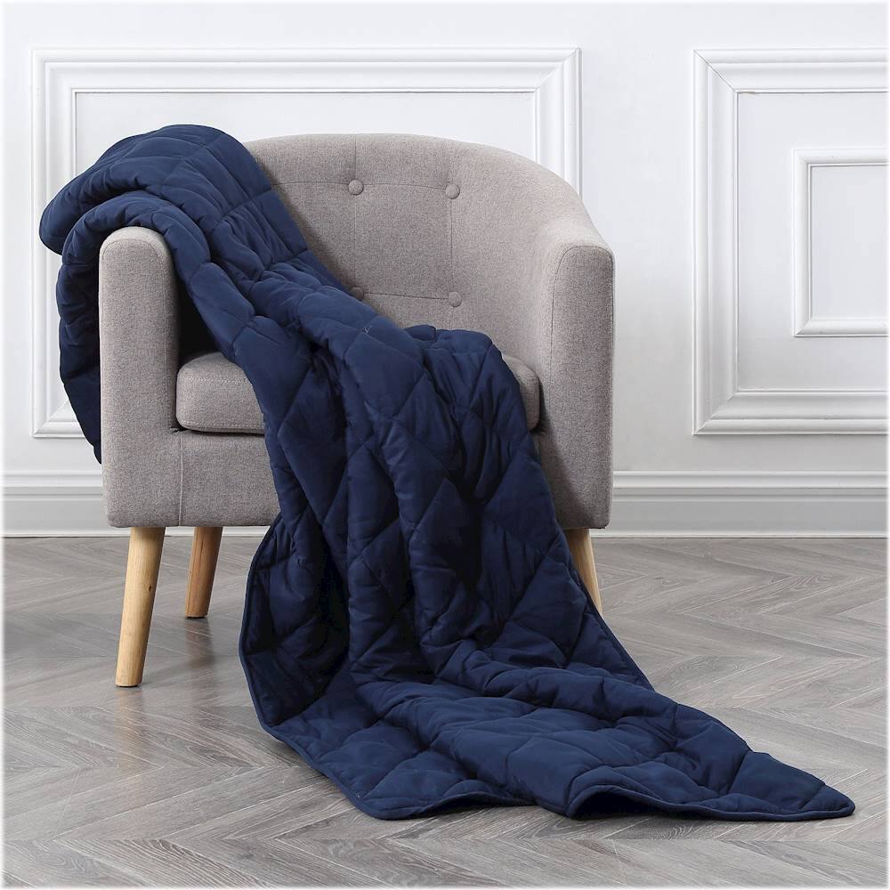 navy weighted blanket