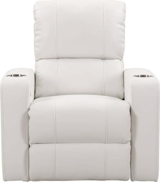 White leather theater deals seating
