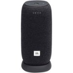 Front Zoom. JBL - Link Smart Portable Wi-Fi and Bluetooth Speaker with Google Assistant - Black.