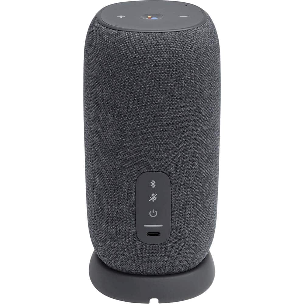 Alt View 12. JBL - Link Smart Portable Wi-Fi and Bluetooth Speaker with Google Assistant - Gray.