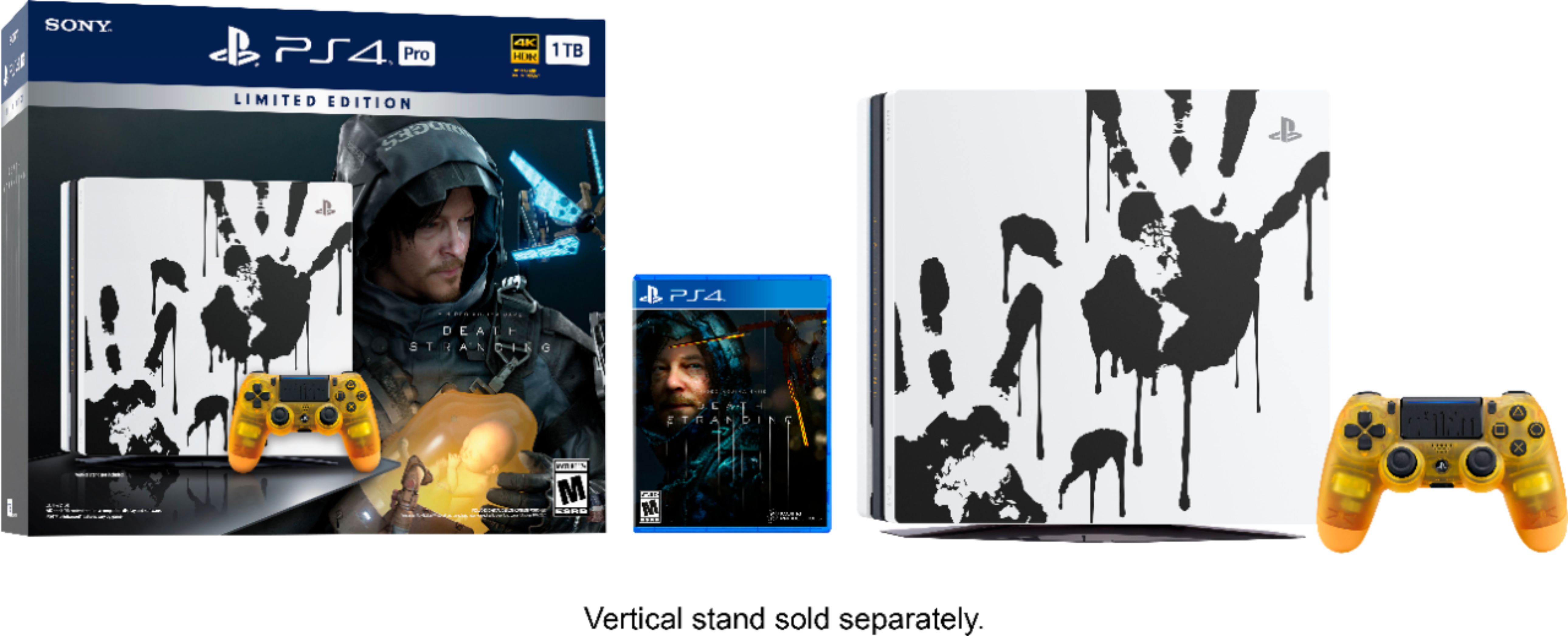 Best Buy: Sony PlayStation 4 Pro 1TB Limited Edition Death Stranding  Console Bundle 123456