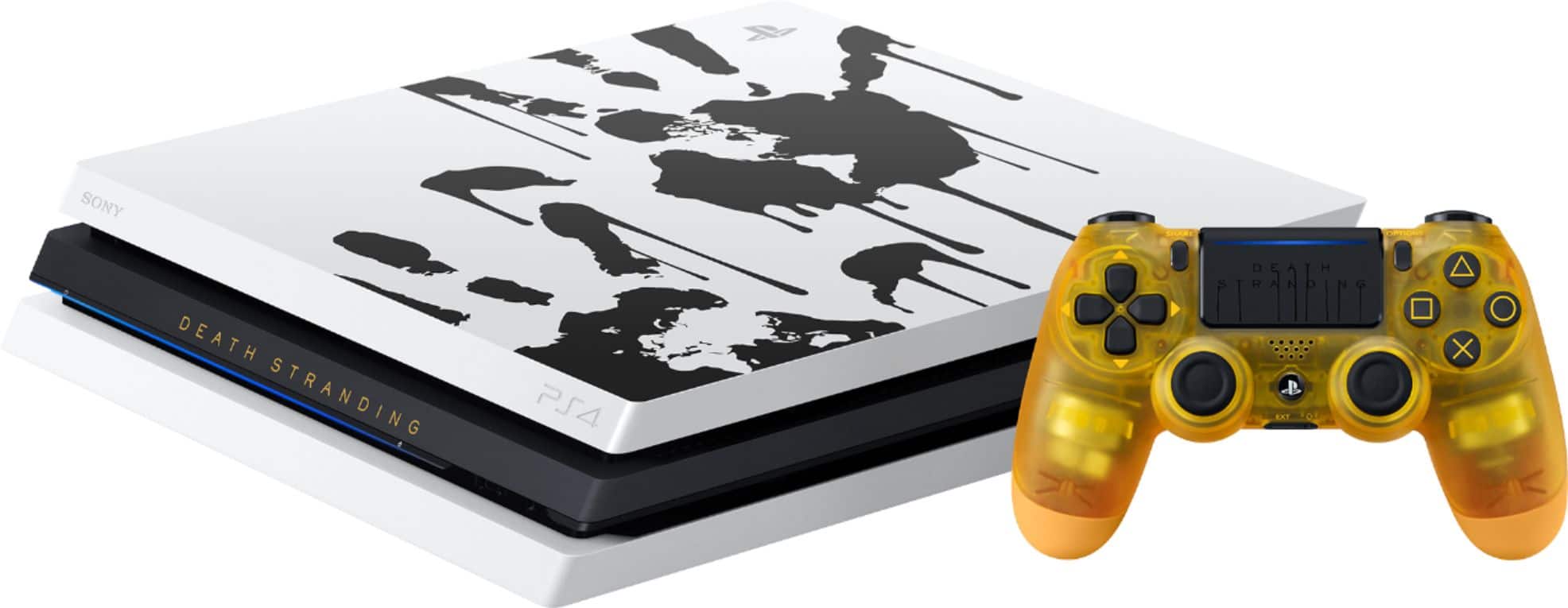 Alt View 12. Sony - PlayStation 4 Pro 1TB Limited Edition Death Stranding Console Bundle - White.