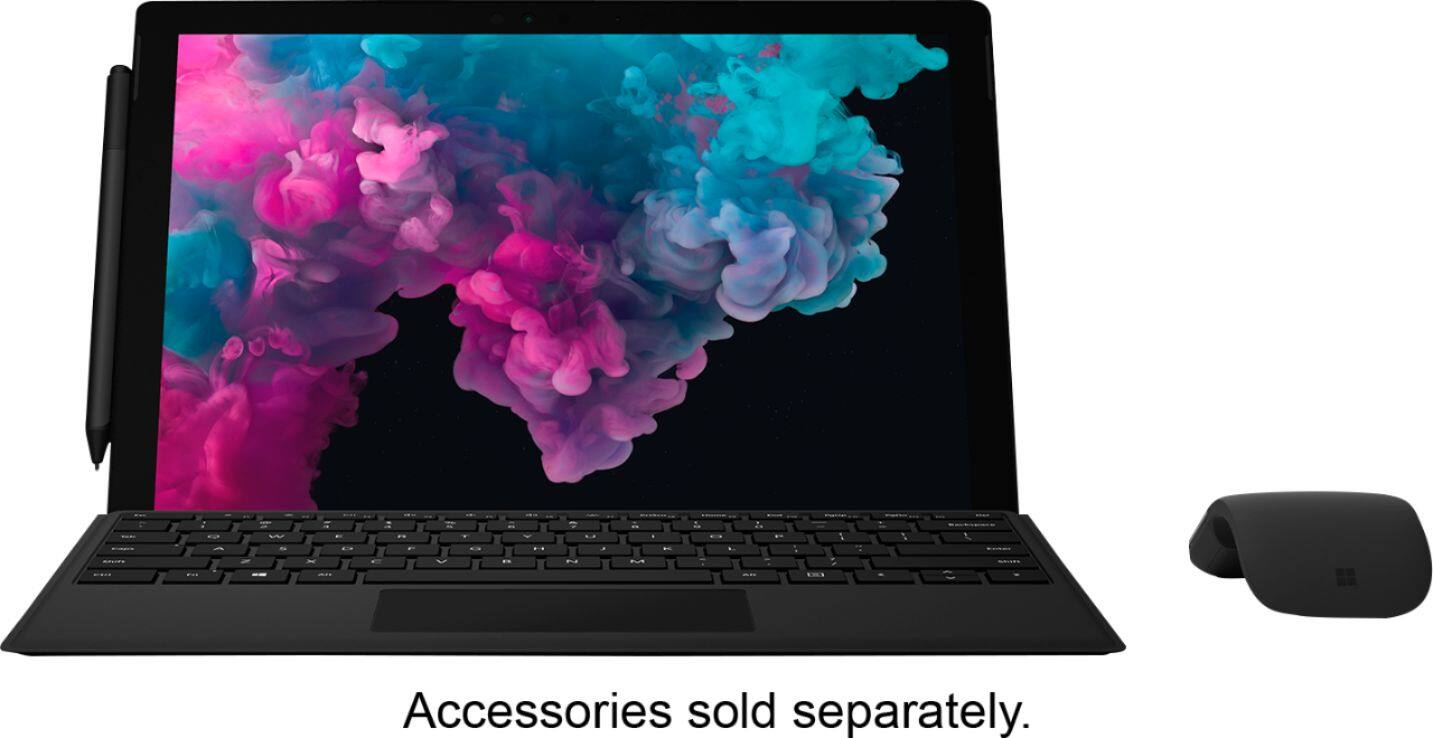 Alt View 11. Microsoft - Geek Squad Certified Refurbished Surface Pro 6 - 12.3" Touch-Screen - Intel Core i7 - 8GB - 256GB SSD - Black.