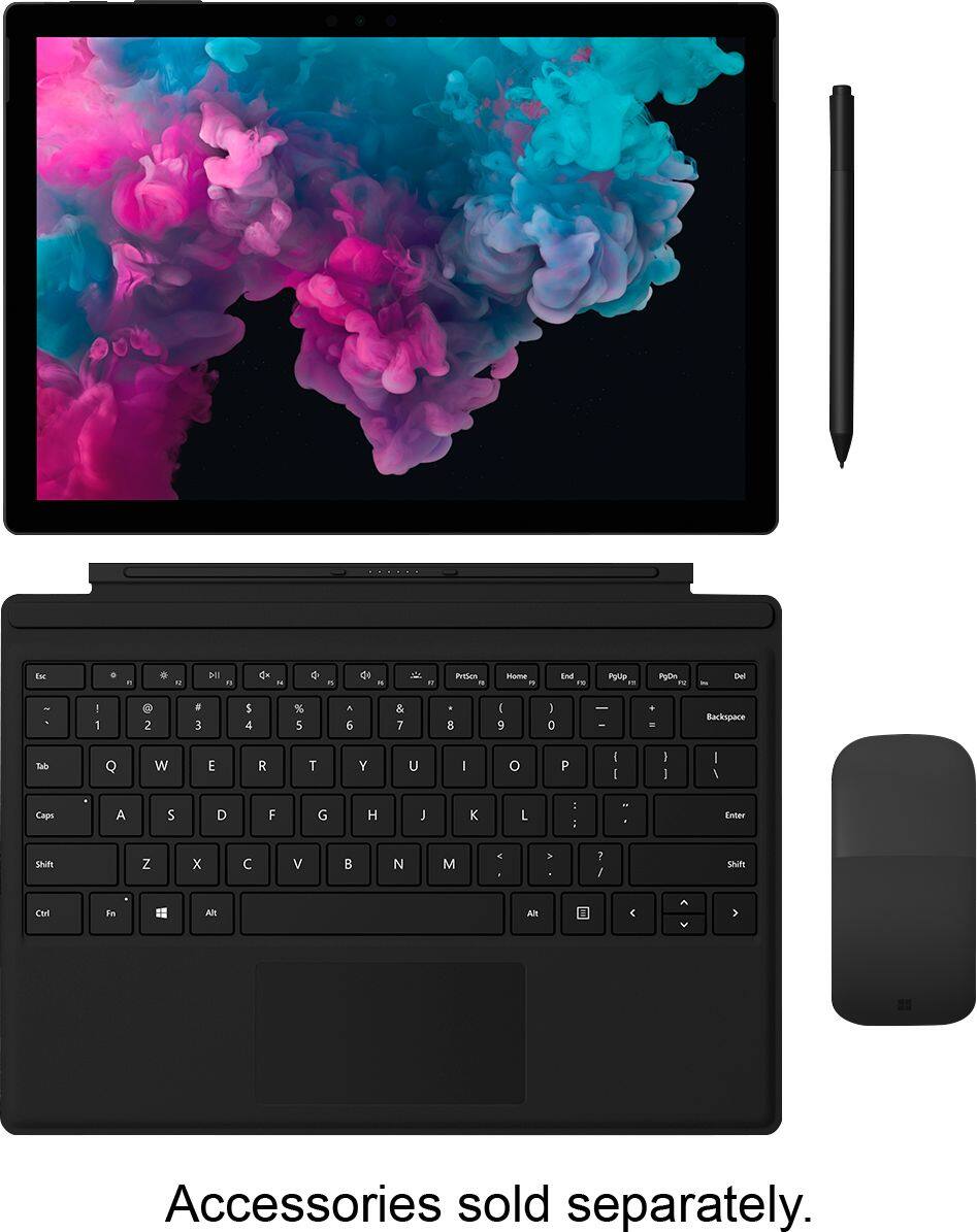 Alt View 12. Microsoft - Geek Squad Certified Refurbished Surface Pro 6 - 12.3" Touch-Screen - Intel Core i7 - 8GB - 256GB SSD - Black.