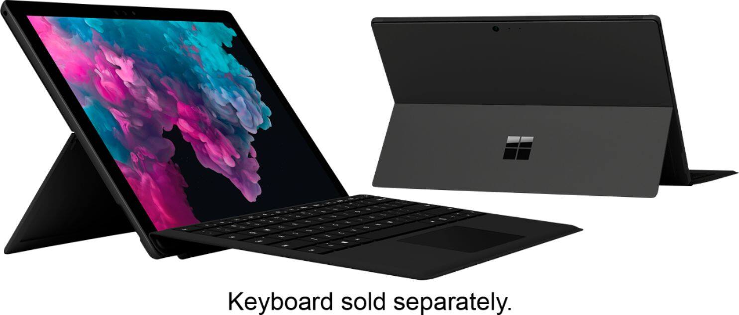 Alt View 14. Microsoft - Geek Squad Certified Refurbished Surface Pro 6 - 12.3" Touch-Screen - Intel Core i7 - 8GB - 256GB SSD - Black.