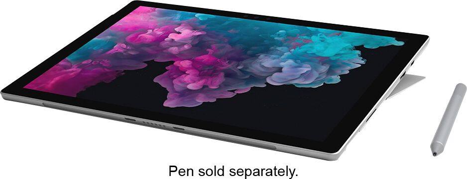 Alt View 16. Microsoft - Geek Squad Certified Refurbished Surface Pro 6 - 12.3" Touch-Screen - Intel Core i7 - 8GB - 256GB SSD - Platinum.