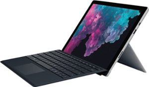 Microsoft - Geek Squad Certified Refurbished Surface Pro 6 with Black Keyboard - 12.3" Touch Screen - Core i5 - 8GB - 128GB SSD - Platinum - Front_Zoom