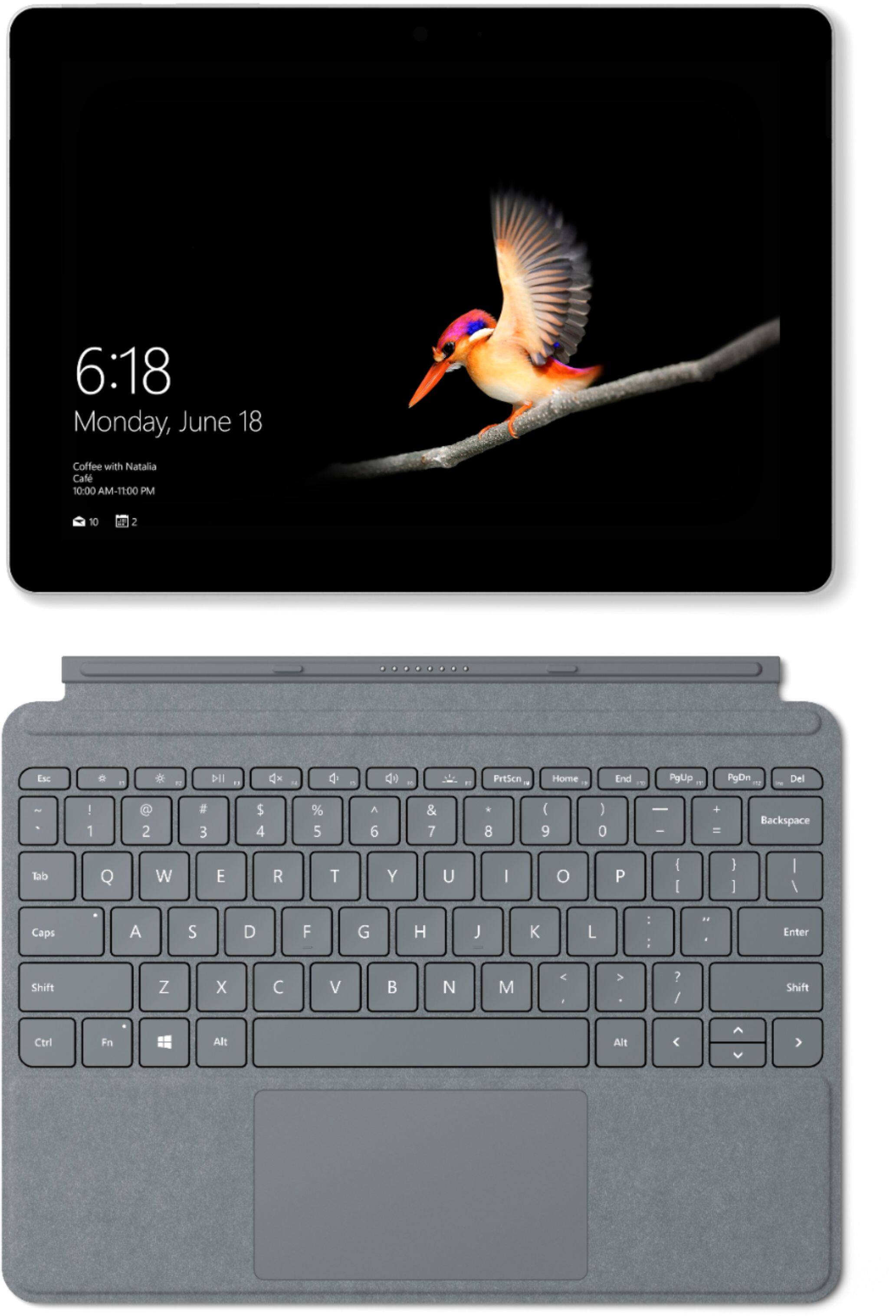 Alt View 14. Microsoft - Geek Squad Certified Refurbished Surface Go - 10" - 128GB - With Keyboard - Silver.