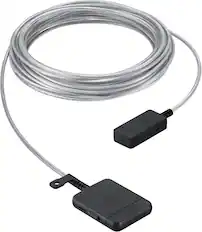 Front. Samsung - One Invisible Connection 49' Fiber-Optic Cable - Transparent.