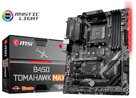 MSI - B450 TOMAHAWK MAX (Socket AM4) USB-C Gen2 AMD Motherboard - Front_Zoom