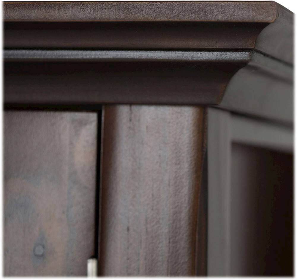 Alt View 12. Simpli Home - Acadian SOLID WOOD 39 inch Wide Transitional Medium Storage Cabinet in Brunette Brown - Brown.