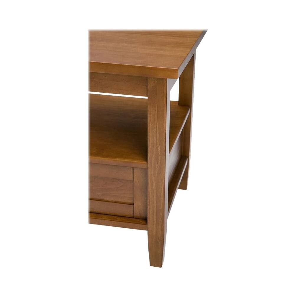 Alt View 11. Simpli Home - Warm Shaker SOLID WOOD 20 inch Wide Rectangle Transitional End Side Table in Light Golden Brown - Light Golden Brown.