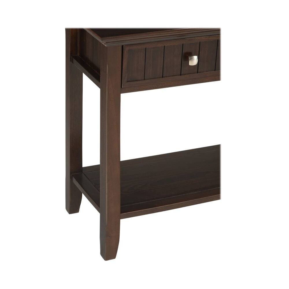 Alt View 14. Simpli Home - Acadian SOLID WOOD 60 inch Wide Transitional Wide Console Sofa Table in Brunette Brown - Brunette Brown.