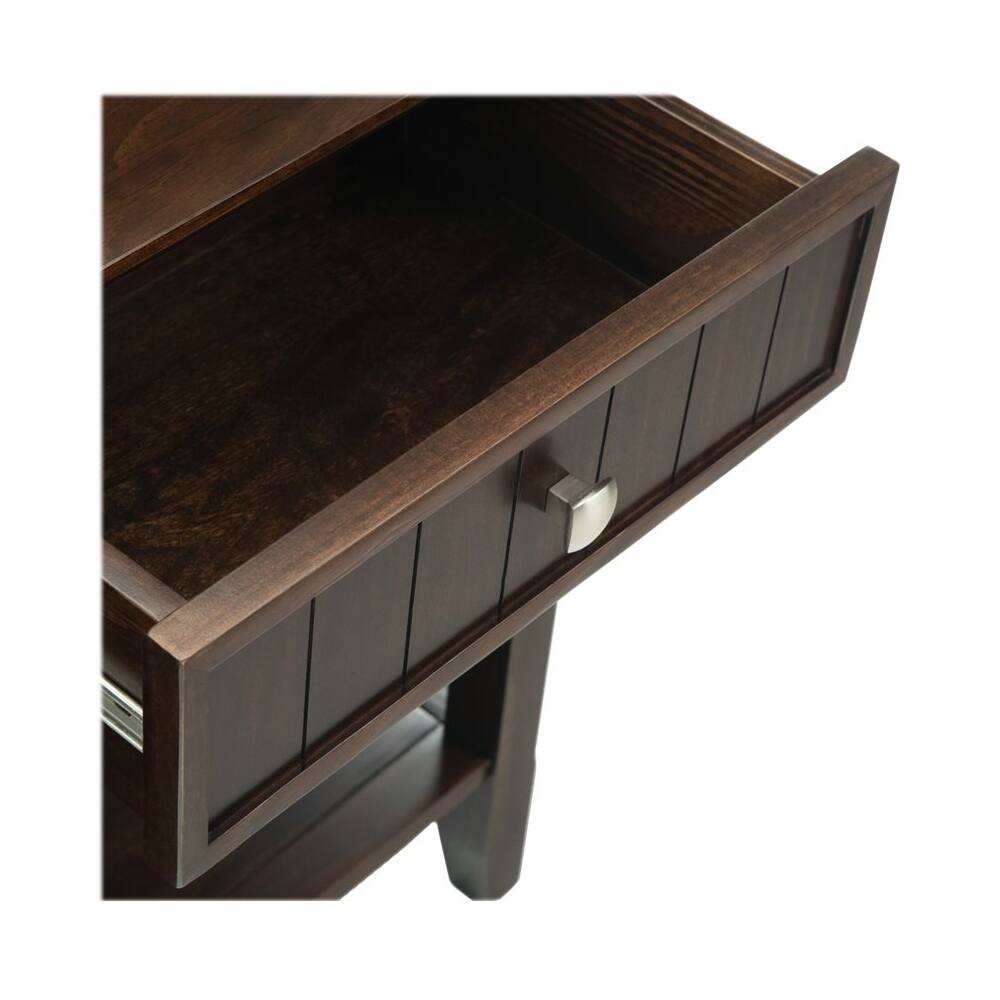 Alt View 16. Simpli Home - Acadian SOLID WOOD 60 inch Wide Transitional Wide Console Sofa Table in Brunette Brown - Brunette Brown.