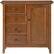 Front. Simpli Home - Amherst Rectangular Wood Medium Storage Cabinet - Light Golden Brown.