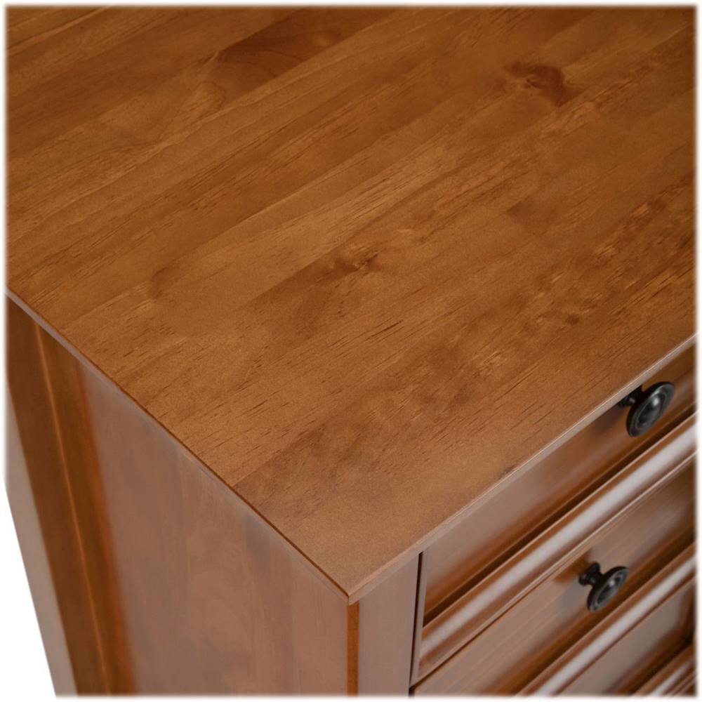 Alt View 13. Simpli Home - Amherst Rectangular Wood Medium Storage Cabinet - Light Golden Brown.