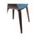 Alt View 15. Simpli Home - Lowell Mid Century Modern Bentwood Dining Chair in Blue Linen Look Fabric - Blue.