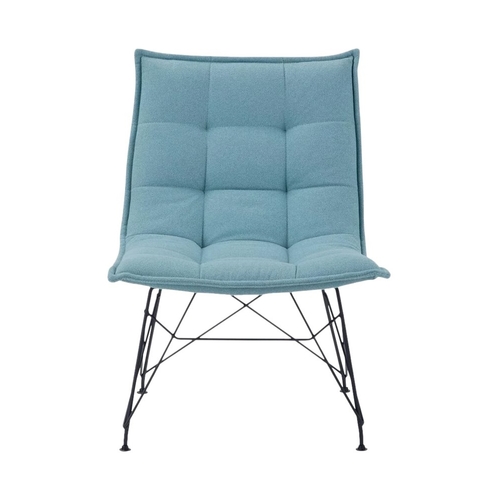 Simpli Home - Elsie Contemporary Metal, Woven Fabric & Plywood Accent Chair - Aqua was $191.99 now $149.99 (22.0% off)