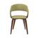 Front. Simpli Home - Lowell Mid Century Modern Bentwood Dining Chair in Acid Green Linen Look Fabric - Acid Green.
