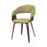 Alt View 11. Simpli Home - Lowell Mid Century Modern Bentwood Dining Chair in Acid Green Linen Look Fabric - Acid Green.