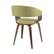 Alt View 12. Simpli Home - Lowell Mid Century Modern Bentwood Dining Chair in Acid Green Linen Look Fabric - Acid Green.