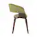 Left. Simpli Home - Lowell Mid Century Modern Bentwood Dining Chair in Acid Green Linen Look Fabric - Acid Green.