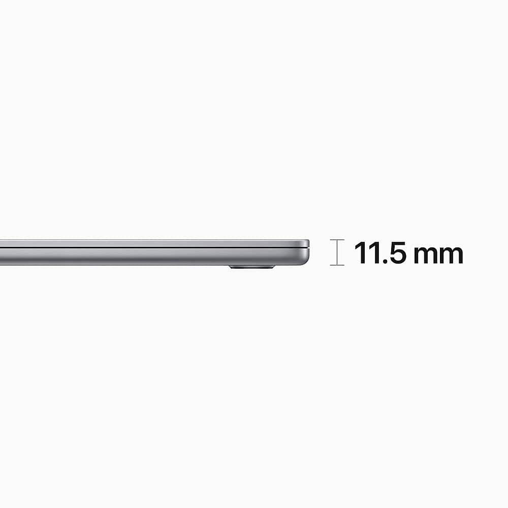 Left. Apple - MacBook Air 15" Laptop - M2 chip - 16GB Memory - 1TB SSD - Space Gray.
