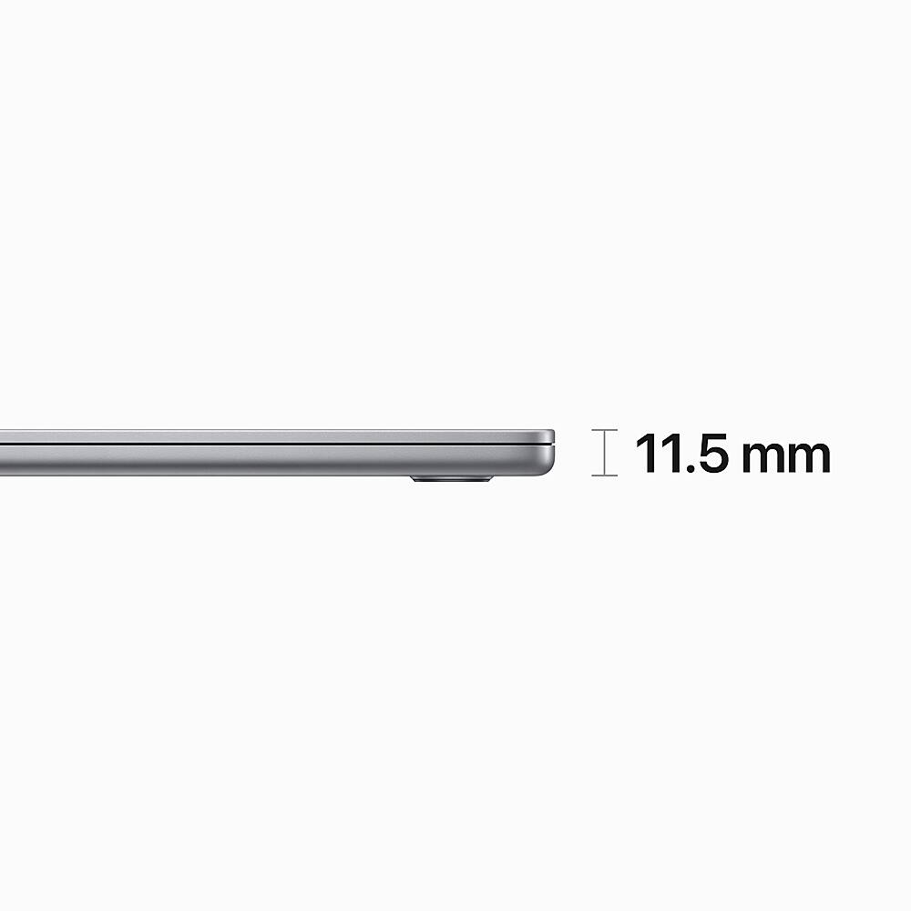 Left. Apple - MacBook Air 15" Laptop - M2 chip - 16GB Memory - 1TB SSD - Space Gray.