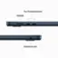 Alt View 11. Apple - MacBook Air 15" Laptop - M2 chip - 16GB Memory - 1TB SSD - Midnight.