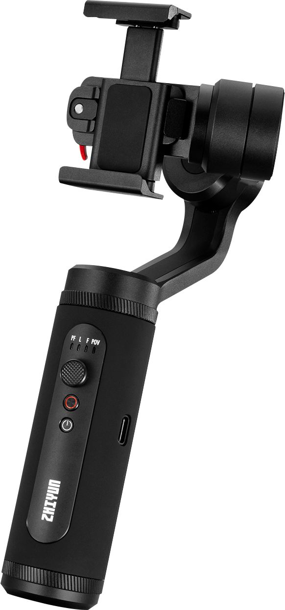Angle View: Zhiyun - Smooth-Q2 3-Axis Handheld Gimbal Stabilizer - Black