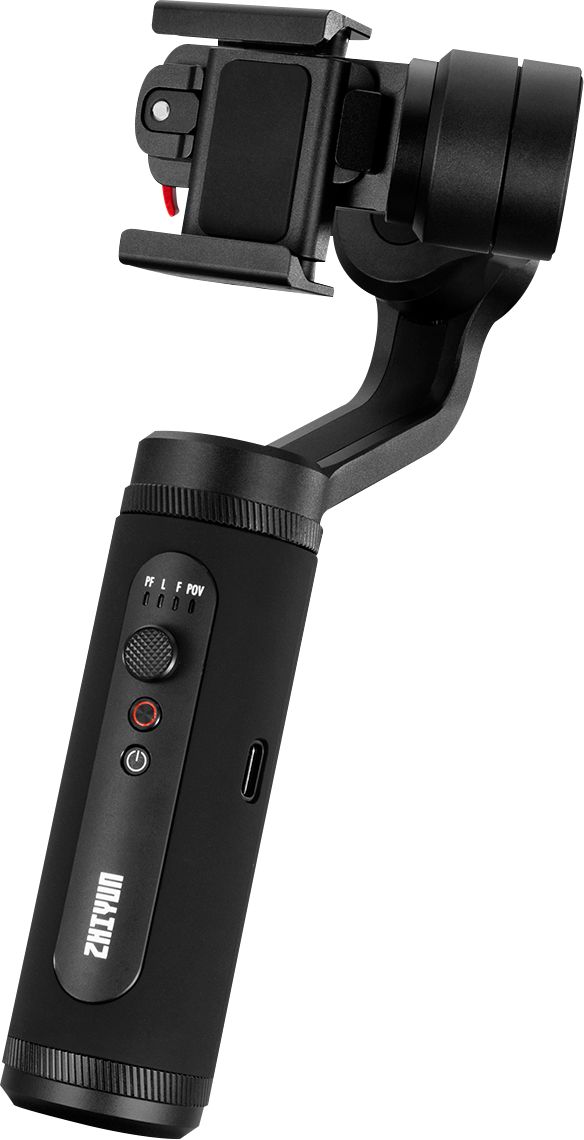 Left View: Zhiyun - Smooth-Q2 3-Axis Handheld Gimbal Stabilizer - Black