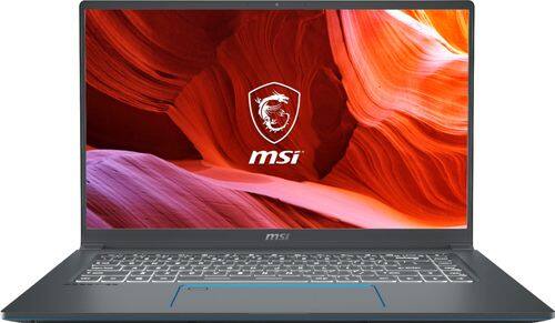 Rent to own MSI - Prestige 15 15.6" 4K Ultra HD Laptop - Intel Core i7 - 16GB Memory - NVIDIA GeForce GTX 1650 - 512GB SSD - Gray With Blue Diamond Cut