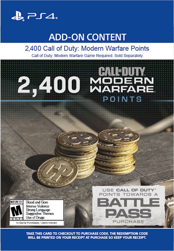 Best Buy Call Of Duty Modern Warfare 2 400 Points Standard Edition Playstation 4 Digital Digital Item