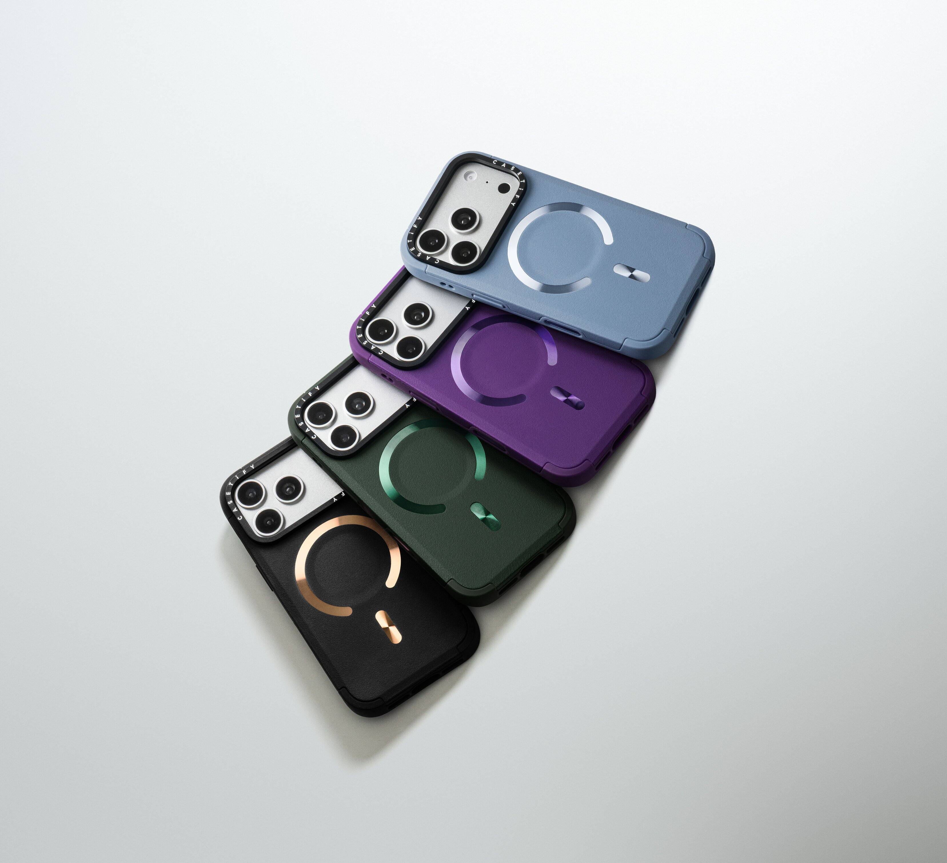 Alt View 2. CASETiFY - Force Case MagSafe Compatible for Apple iPhone 18 Pro and 17 Pro Devices - Violet.