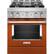 Front. KitchenAid - Commercial-Style 4.1 Cu. Ft. Slide-In Gas True Convection Range with Self-Cleaning - Scorched Orange.