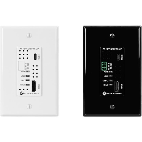 Atlona - Video/Audio/USB/Serial Extender - Black/white