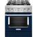 Front. KitchenAid - Commercial-Style 4.1 Cu. Ft. Slide-In Gas True Convection Range with Self-Cleaning - Ink Blue.