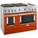 Angle Zoom. KitchenAid - Commercial-Style 6.3 Cu. Ft. Freestanding Double Oven Dual-Fuel True Convection Range with Self-Cleaning - Scorched Orange.