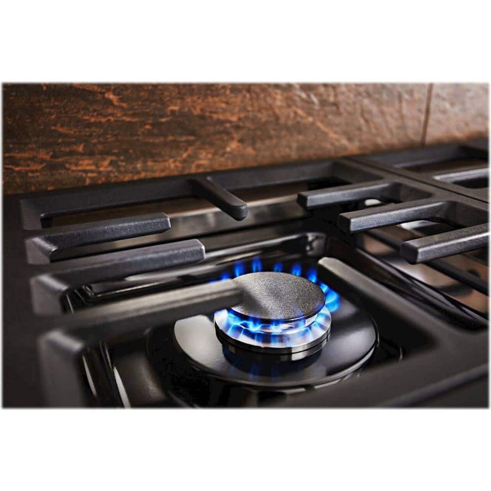 Alt View 16. KitchenAid - Commercial-Style 6.3 Cu. Ft. Freestanding Double Oven Dual-Fuel True Convection Range with Self-Cleaning - Scorched Orange.