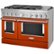 Left Zoom. KitchenAid - Commercial-Style 6.3 Cu. Ft. Freestanding Double Oven Dual-Fuel True Convection Range with Self-Cleaning - Scorched Orange.