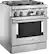 Angle. KitchenAid - Commercial-Style 4.1 Cu. Ft. Slide-In Gas True Convection Range with Self-Cleaning - Stainless Steel.