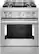 Front. KitchenAid - Commercial-Style 4.1 Cu. Ft. Slide-In Gas True Convection Range with Self-Cleaning - Stainless Steel.
