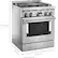 Alt View 15. KitchenAid - Commercial-Style 4.1 Cu. Ft. Slide-In Gas True Convection Range with Self-Cleaning - Stainless Steel.